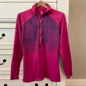 Nike Pro Dri-Fit Fleeced Lined Half Zip Jacket.  Size Large. EUC.